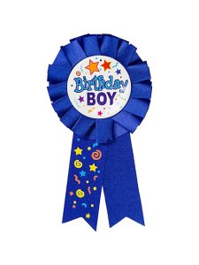 birthday boy ribbon
