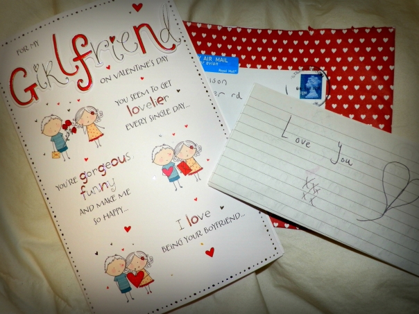 The very sweet card and letter he sent me :)