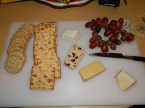 Insanely delicious British cheese :) 1. Feta 2. Wensleydale with cranberries 3. Applewood Smoked Cheddar 4. Port Salut